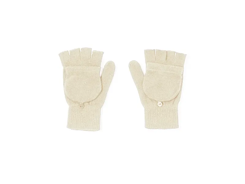 Guantes de acrílico Fruwel convertibles en manoplas en natural de acrílico, vista frontal