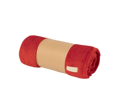 Manta coral fleece 130 × 160 cm 260 g con parche personalizable