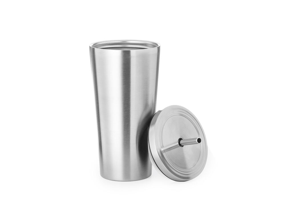 Vaso térmico Moder en color plateado