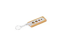 Llavero multiherramienta de bambú Balmy con 4 llaves de bambú/ acero inox, detalle 1