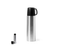 Termo de acero Tibber 500 ml con taza de 130 ml de acero inox, vista frontal