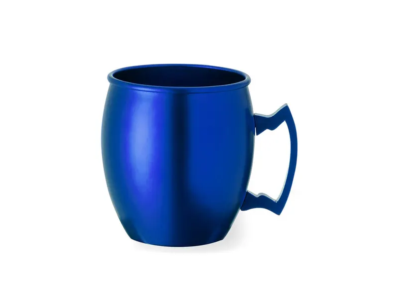 Taza de aluminio Ashley 540 ml en azul de aluminio, vista frontal