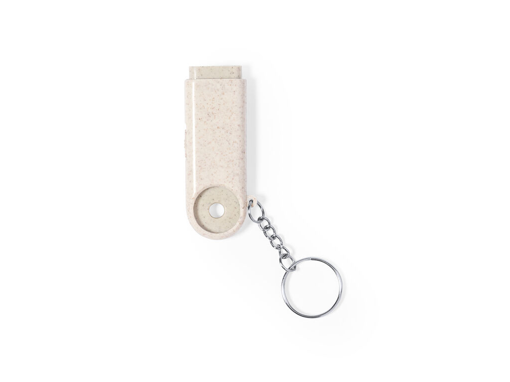 Llavero moneda Evelyn en color natural