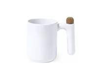 Taza de cerámica Beverly 500 ml con agitador en el asa de cerámica, detalle 2