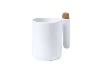 Taza de cerámica Beverly 500 ml con agitador en el asa de cerámica, detalle 4