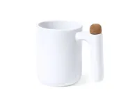 Taza de cerámica Beverly 500 ml con agitador en el asa de cerámica, detalle 5