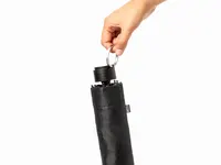 Paraguas plegable de RPET Claris manual Ø 98 cm con funda de pongee 190T RPET, detalle 4