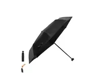 Paraguas plegable de RPET Claris manual Ø 98 cm con funda de pongee 190T RPET, vista frontal