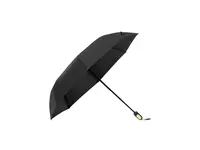 Paraguas plegable de RPET Barbra manual Ø 97 cm con bambú de pongee 190T RPET, detalle 3