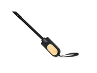 Paraguas plegable de RPET Barbra manual Ø 97 cm con bambú de pongee 190T RPET, detalle 4