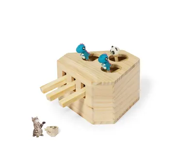 Juego de madera para mascotas con palancas personalizable