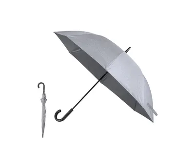 Paraguas gris jaspeado Ø 130 cm mango ABS personalizable