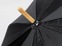 Paraguas de RPET Gotley manual Ø 105 cm mango de bambú de pongee 190T RPET, detalle 2