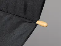 Paraguas de RPET Gotley manual Ø 105 cm mango de bambú de pongee 190T RPET, detalle 6