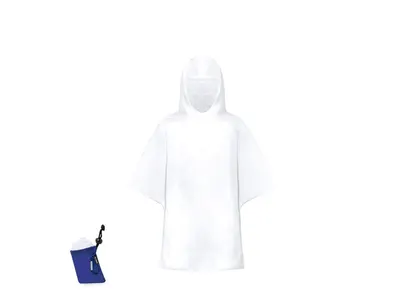 Poncho infantil de PE 90 × 64 cm con bolsa personalizable