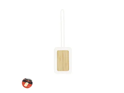 Identificador de maleta de bambú y silicona Holda personalizable