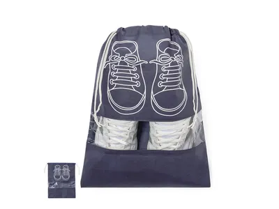 Bolsa portazapatos non woven con ventana personalizable