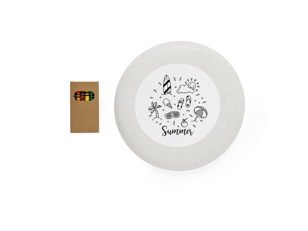 Frisbee personalizable Ashen en color natural