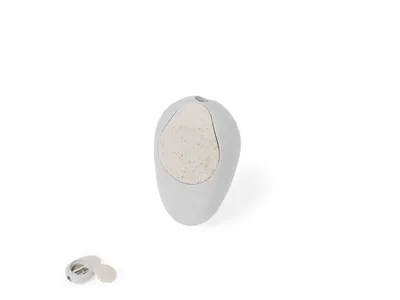 Sacapuntas de bolsillo caña de trigo forma piedra Elysium personalizable