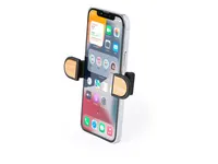 Soporte de móvil giratorio Amiltox para rejilla de coche de ABS/ bambú, detalle 1