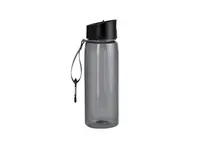 Bidón de RPET Alborez 800 ml con mosquetón de RPET, vista lateral