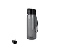 Bidón de RPET Alborez 800 ml con mosquetón de RPET, vista frontal