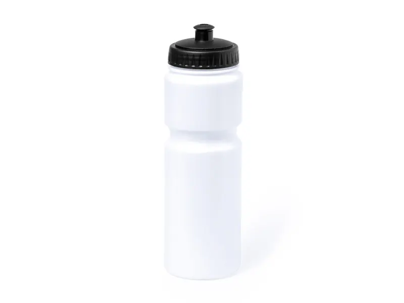 Bidón de plástico Dumont ergonómico 840 ml dosificador en blanco de PE, vista frontal