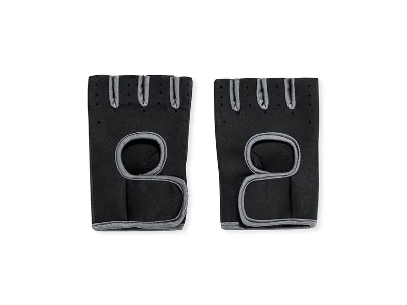 Guantes deportivos transpirables dedos al aire Scot en negro de soft shell, vista frontal