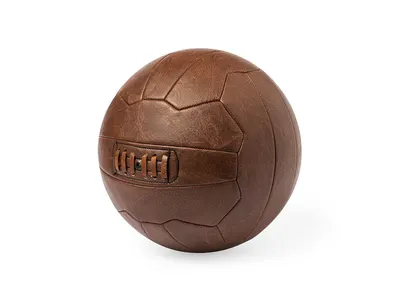 Balón de fútbol retro de polipiel desinflado personalizable