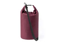 Bolsa impermeable de RPET Kasolin 300D 10 l con mosquetón de poliéster 300D RPET, vista frontal