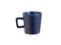 Taza de cerámica Maiba 300 ml asa cuadrada de cerámica, vista lateral