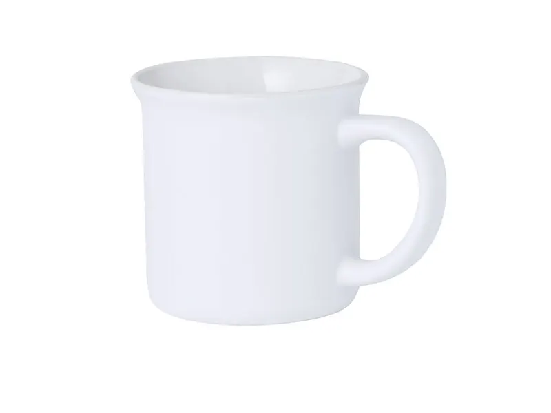 Taza de cerámica Hilman vintage 300 ml en blanco de cerámica, vista frontal
