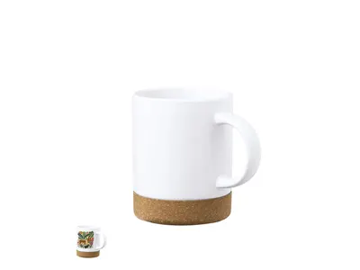 Taza de cerámica Nala 350 ml corcho sublimación personalizable