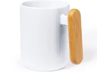 Taza de cerámica Mystral 480 ml asa de bambú de cerámica/ bambú, detalle 4