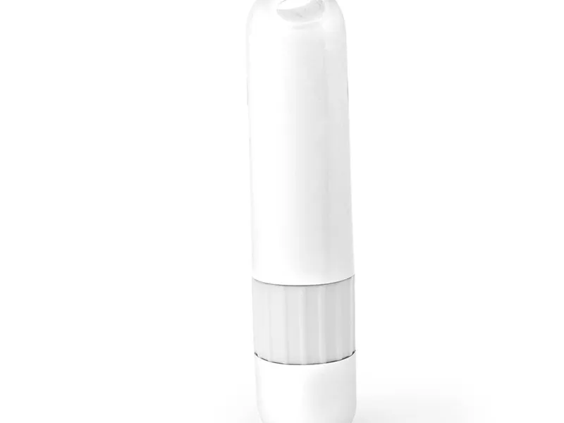 Bálsamo labial SPF15 y protector solar SPF30 Canen en blanco, vista frontal