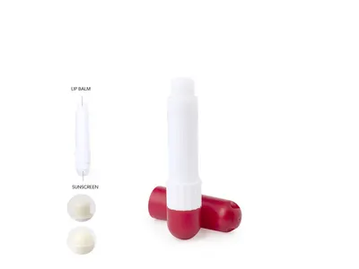 Bálsamo labial SPF15 y protector solar SPF30 personalizable