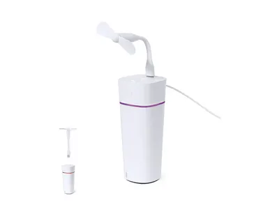 Humidificador Aurion 240 ml con luz LED y USB personalizable
