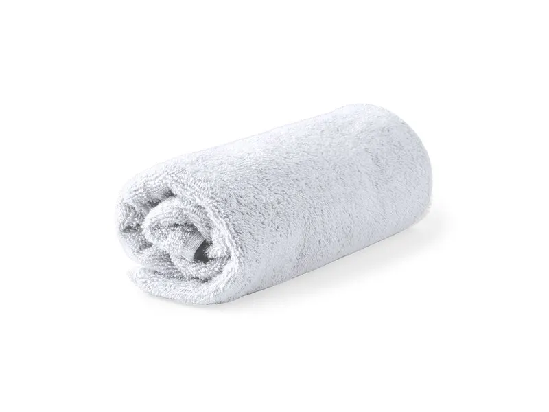 Toalla de algodón orgánico Koleva 350 g 70 × 140 cm en blanco de algodón orgánico 350 g/ m2, vista frontal