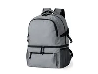 Mochila urbana de RPET Gaslin 600D con base isotérmica de poliéster 600D RPET/ PEVA, vista lateral