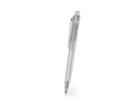Bolígrafo de RPET Surten transparente clip amplio de RPET, vista lateral