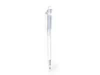 Bolígrafo de RPET Surten transparente clip amplio de RPET, vista frontal