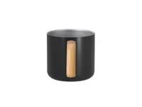 Taza de acero reciclado Garfun 400 ml asa de madera de acero inox reciclado/ madera, detalle 3