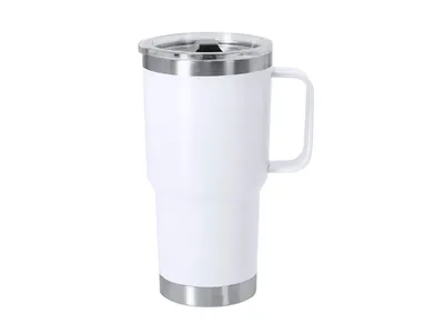 Taza térmica reciclada Paster 600 ml con asa personalizable