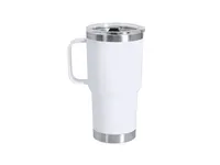 Taza térmica reciclada Paster 600 ml con asa de acero inox reciclado, detalle 2