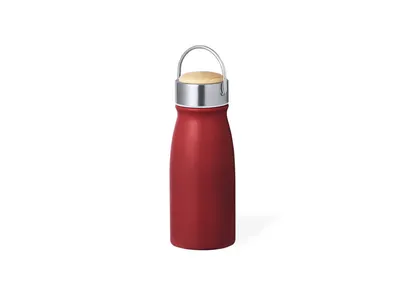 Botella térmica de acero Barns 350 ml tapón madera personalizable