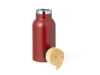 Botella térmica de acero Flazer 350 ml tapón bambú de acero inox/ bambú, detalle 1