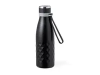 Botella térmica de acero Hexor 550 ml con asa silicona de acero inox, vista lateral