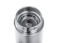 Termo de acero Dantek 470 ml base de corcho e infusor de acero inox/ corcho, detalle 2