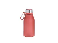 Bidón de RPET Katsur 370 ml con mosquetón de RPET, vista lateral