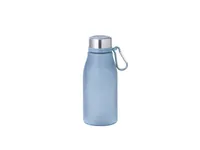 Bidón de RPET Katsur 370 ml con mosquetón de RPET, vista frontal